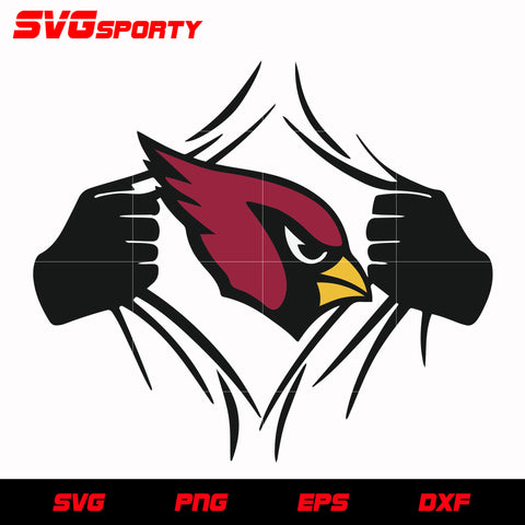 Arizona Cardinals Torn Shirt svg, nfl svg, eps, dxf, png, digital file