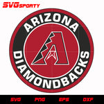 Arizona Diamondbacks Cirlce Logo svg, mlb svg, eps, dxf, png, digital file for cut