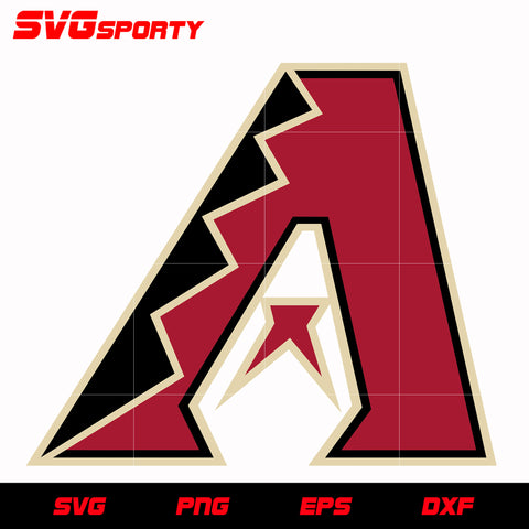 Arizona Diamondbacks Primary Logo svg, mlb svg, eps, dxf, png, digital file for cut