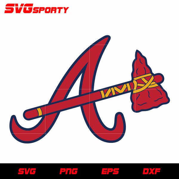 Atlanta Braves Logo 2 svg, mlb svg, eps, dxf, png, digital file for cut