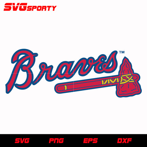Atlanta Braves Text Logo svg, mlb svg, eps, dxf, png, digital file for cut