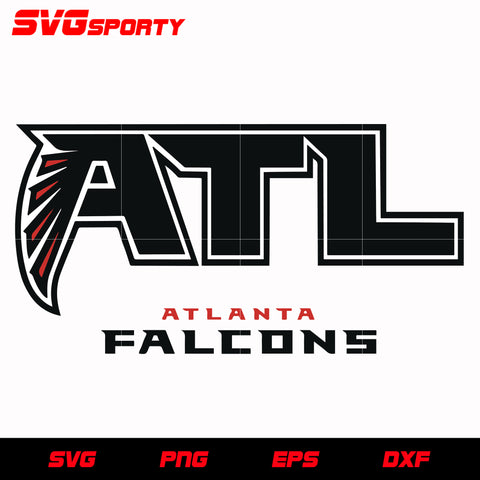 Atlanta Falcons ATL Logo svg, nfl svg, eps, dxf, png, digital file