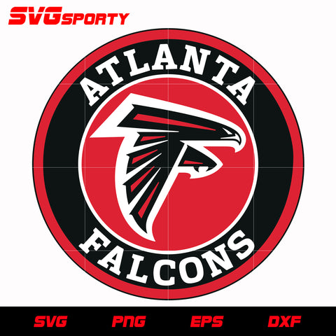 Atlanta Falcons Circle Logo svg, nfl svg, eps, dxf, png, digital file