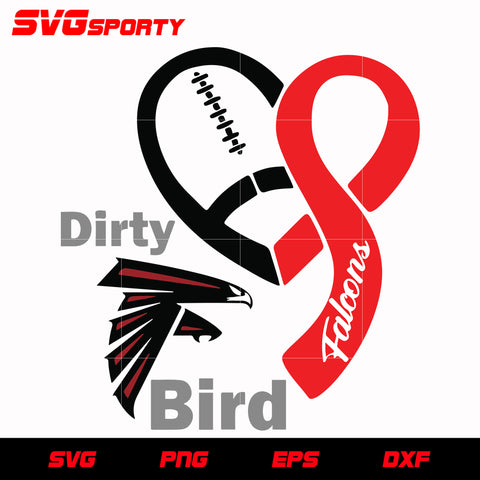 Atlanta Falcons Dirty Bird svg, nfl svg, eps, dxf, png, digital file