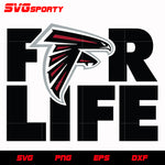Atlanta Falcons For Life svg, nfl svg, eps, dxf, png, digital file