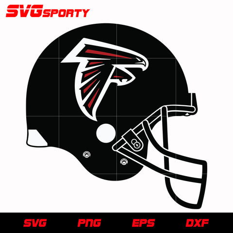 Atlanta Falcons Helmet 2 svg, nfl svg, eps, dxf, png, digital file