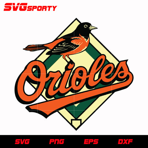 Baltimore Orioles Bird Logo 2 svg, mlb svg, eps, dxf, png, digital file for cut