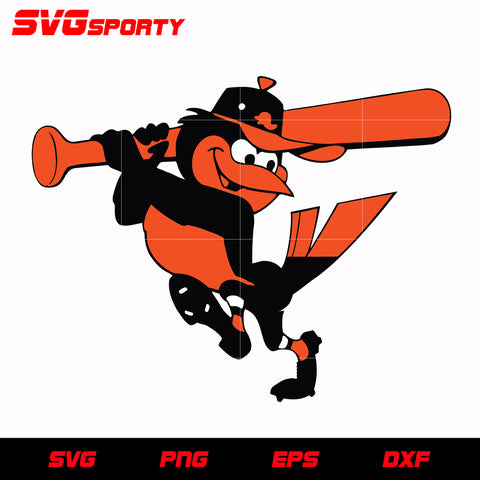 Baltimore Orioles Bird Logo svg, mlb svg, eps, dxf, png, digital file for cut