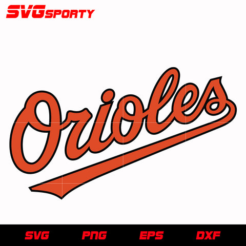 Baltimore Orioles Text Logo svg, mlb svg, eps, dxf, png, digital file for cut
