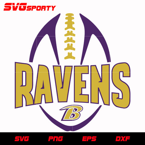 Baltimore Ravens Ball svg, nfl svg, eps, dxf, png, digital file