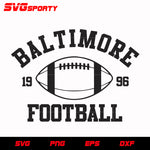 Baltimore Ravens Football 1996 svg, nfl svg, eps, dxf, png, digital file