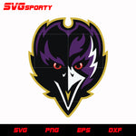 Baltimore Ravens Mascot Logo svg, nfl svg, eps, dxf, png, digital file