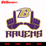 Baltimore Ravens No.1 svg, nfl svg, eps, dxf, png, digital file