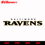 Baltimore Ravens Text Logo svg, nfl svg, eps, dxf, png, digital file