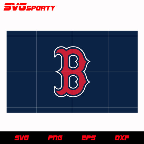 Boston Redsox Flag Logo 2 svg, mlb svg, eps, dxf, png, digital file for cut
