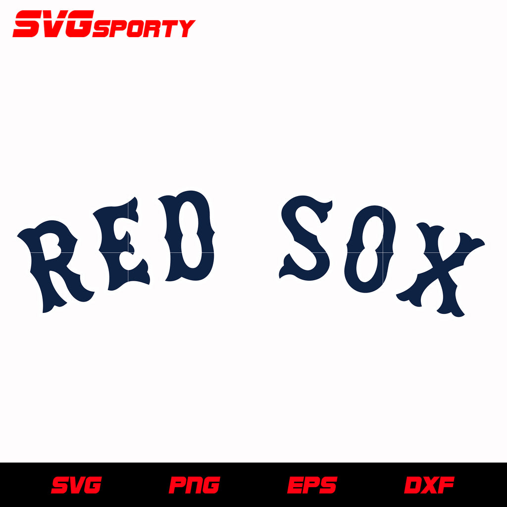 Boston Redsox Text Logo svg, mlb svg, eps, dxf, png, digital file
