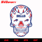 Buffalo Bills Skull svg, nfl svg, eps, dxf, png, digital file