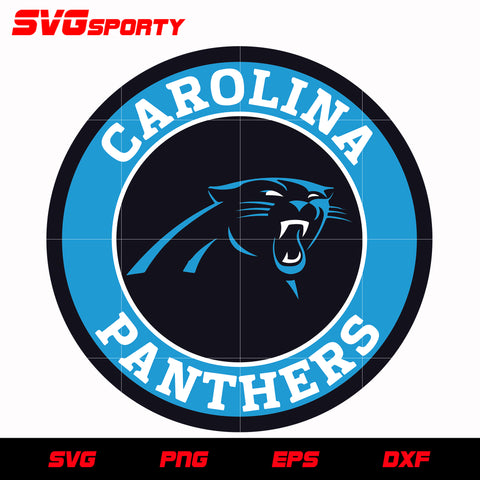 Carolina Panthers Circle Logo svg, nfl svg, eps, dxf, png, digital file