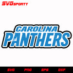 Carolina Panthers Text Logo 3 svg, nfl svg, eps, dxf, png, digital file