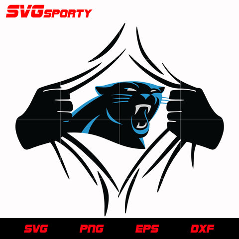 Carolina Panthers Torn Shirt svg, nfl svg, eps, dxf, png, digital file