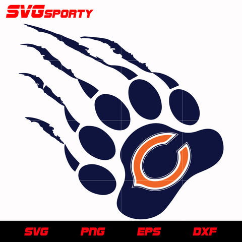Chicago Bears Football 3 svg, nfl svg, eps, dxf, png, digital file