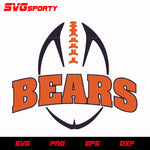 Chicago Bears Football 4 svg, nfl svg, eps, dxf, png, digital file
