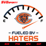 Chicago Bears Fueled By Haters svg, nfl svg, eps, dxf, png, digital file