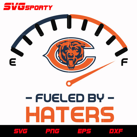 Chicago Bears Fueled By Haters svg, nfl svg, eps, dxf, png, digital file