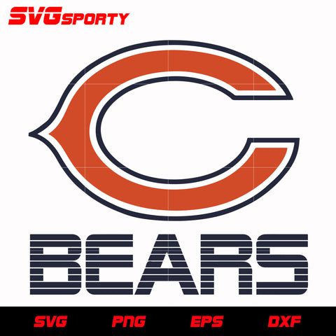 Chicago Bears Logo 2 svg, nfl svg, eps, dxf, png, digital file