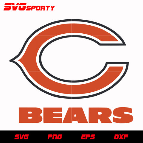 Chicago Bears Logo 3 svg, nfl svg, eps, dxf, png, digital file