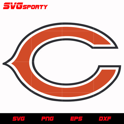 Chicago Bears Primary Logo svg, nfl svg, eps, dxf, png, digital file
