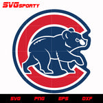 Chicago Cubs C Logo 2 svg, mlb svg, eps, dxf, png, digital file for cut