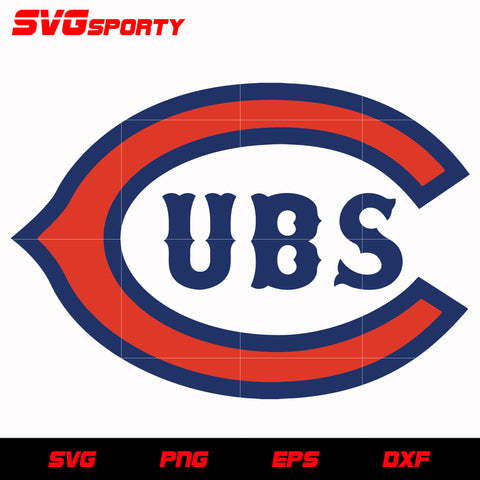 Chicago Cubs C Logo 3 svg, mlb svg, eps, dxf, png, digital file for cut