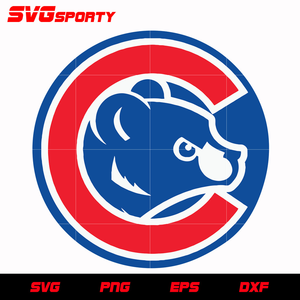 Chicago Cubs Circle Logo 3 svg, mlb svg, eps, dxf, png, digital