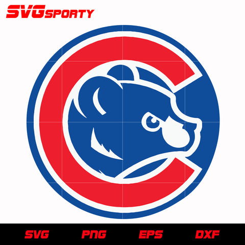 Chicago Cubs Circle Logo 3 svg, mlb svg, eps, dxf, png, digital file for cut