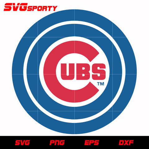 Chicago Cubs Logo 2 svg, mlb svg, eps, dxf, png, digital file for cut