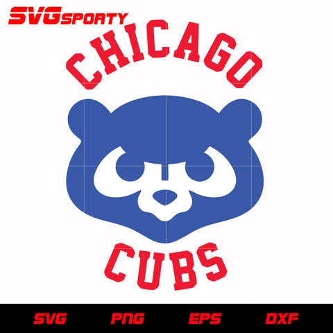 Chicago Cubs Text Logo 3 svg, mlb svg, eps, dxf, png, digital file for cut