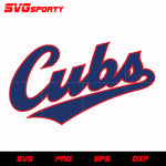 Chicago Cubs Text Logo 4 svg, mlb svg, eps, dxf, png, digital file for cut