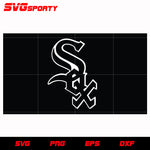 Chicago White Sox Flag svg, mlb svg, eps, dxf, png, digital file for cut