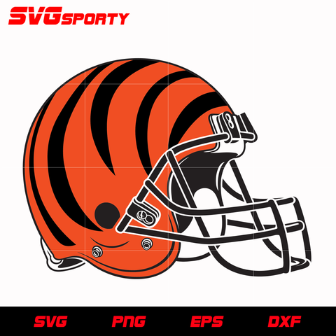 Cincinnati Bengals Helmet svg, nfl svg, eps, dxf, png, digital file