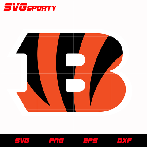 Cincinnati Bengals Primary Logo svg, nfl svg, eps, dxf, png, digital file