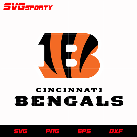 Cincinnati Bengals Text Logo svg, nfl svg, eps, dxf, png, digital file