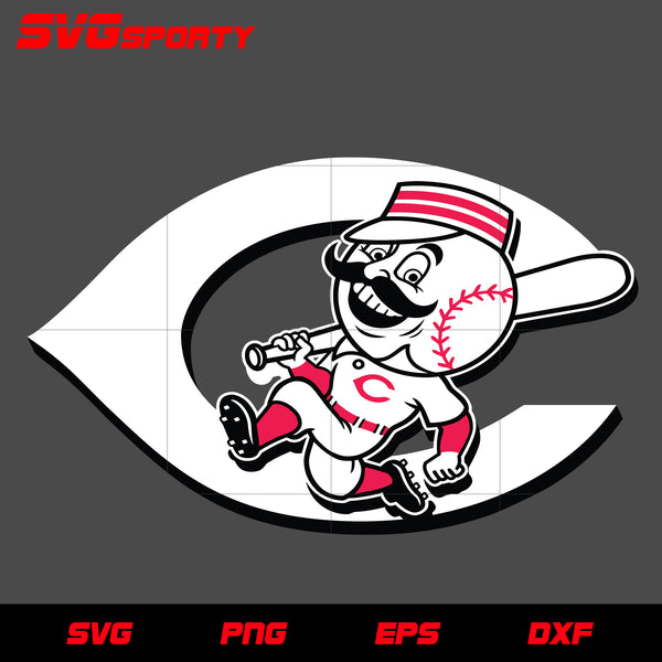 Cincinnati Reds logo machine embroidery design – SVG Shop