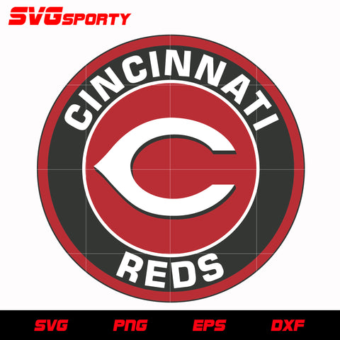 Cincinnati Reds Circle Logo svg, mlb svg, eps, dxf, png, digital file for cut