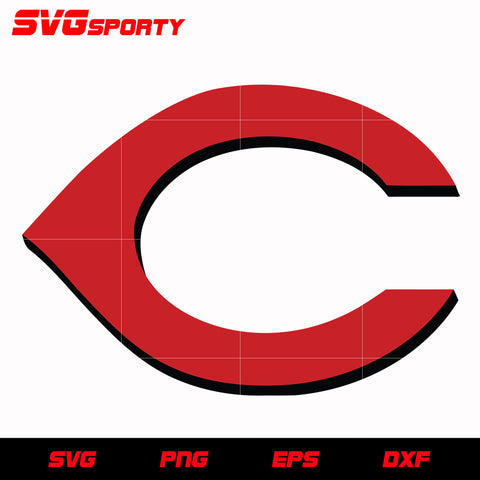Cincinnati Reds Logo svg, mlb svg, eps, dxf, png, digital file for cut