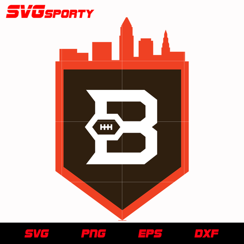 Cleveland Browns Flag Logo svg, nfl svg, eps, dxf, png, digital file