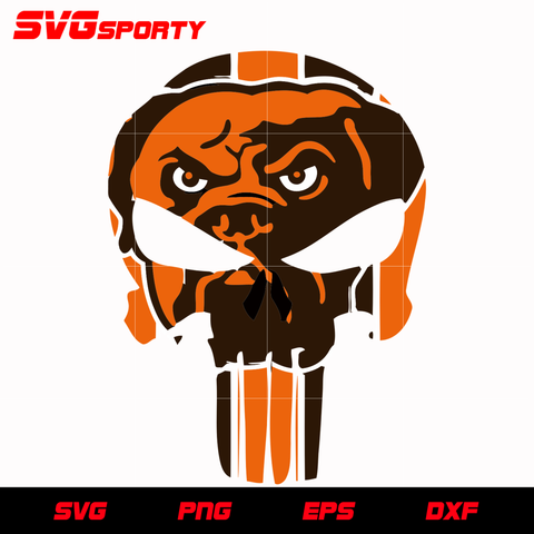 Cleveland Browns Skull svg, nfl svg, eps, dxf, png, digital file