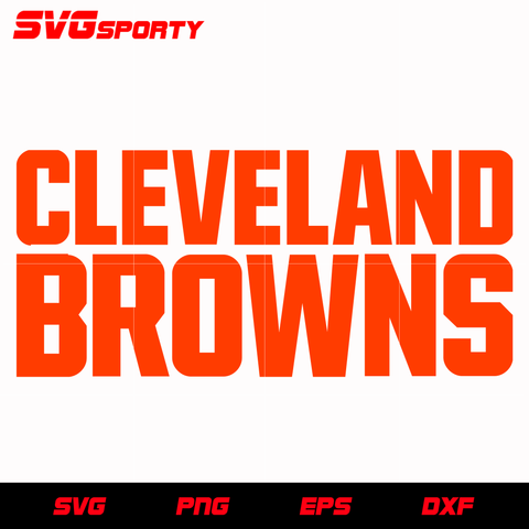 Cleveland Browns Text Logo svg, nfl svg, eps, dxf, png, digital file
