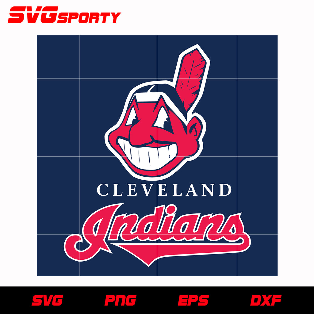 Cleveland Indians Baseball svg, mlb svg, eps, dxf, png, digital