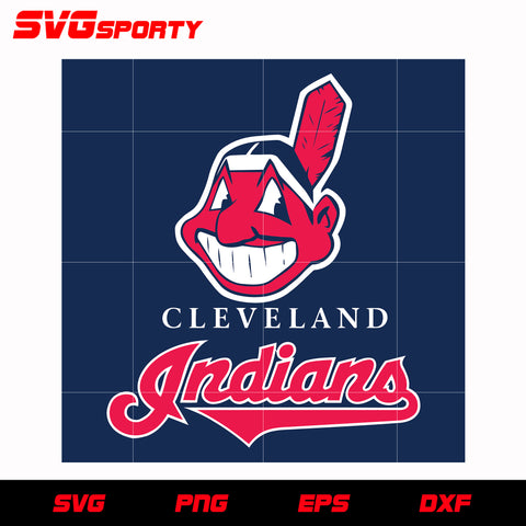 Cleveland Indians Baseball svg, mlb svg, eps, dxf, png, digital file for cut